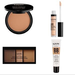 NYX Bronzer, Concealer, BB Cream & Contour Palette